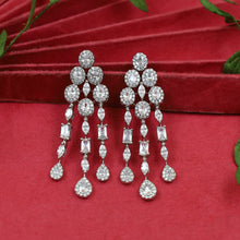 Round Neck Zircon/AD Necklace Set 19351-69