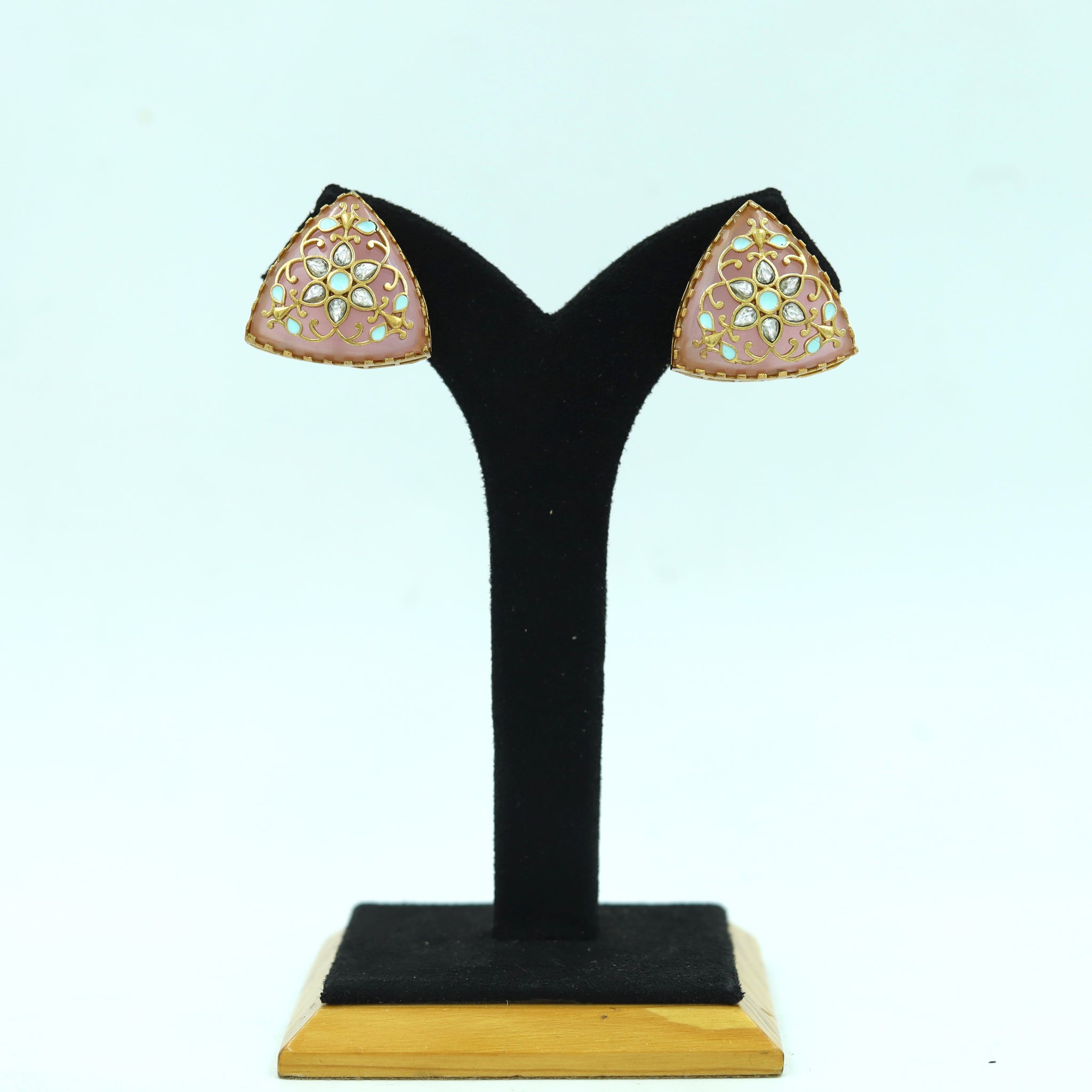 Sabyasachi Inspired Moissanite Tops/Studs Kundan Earring 16822-87