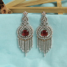 Rose Gold Polish Zircon/AD Earring 6698-69