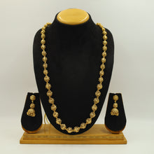 Gold Plated Beads Necklace Set 18783