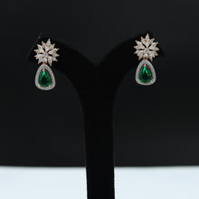 Green Zircon/AD Earring 9350-4136