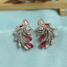 Ruby Zircon/AD Earring 16470-3617