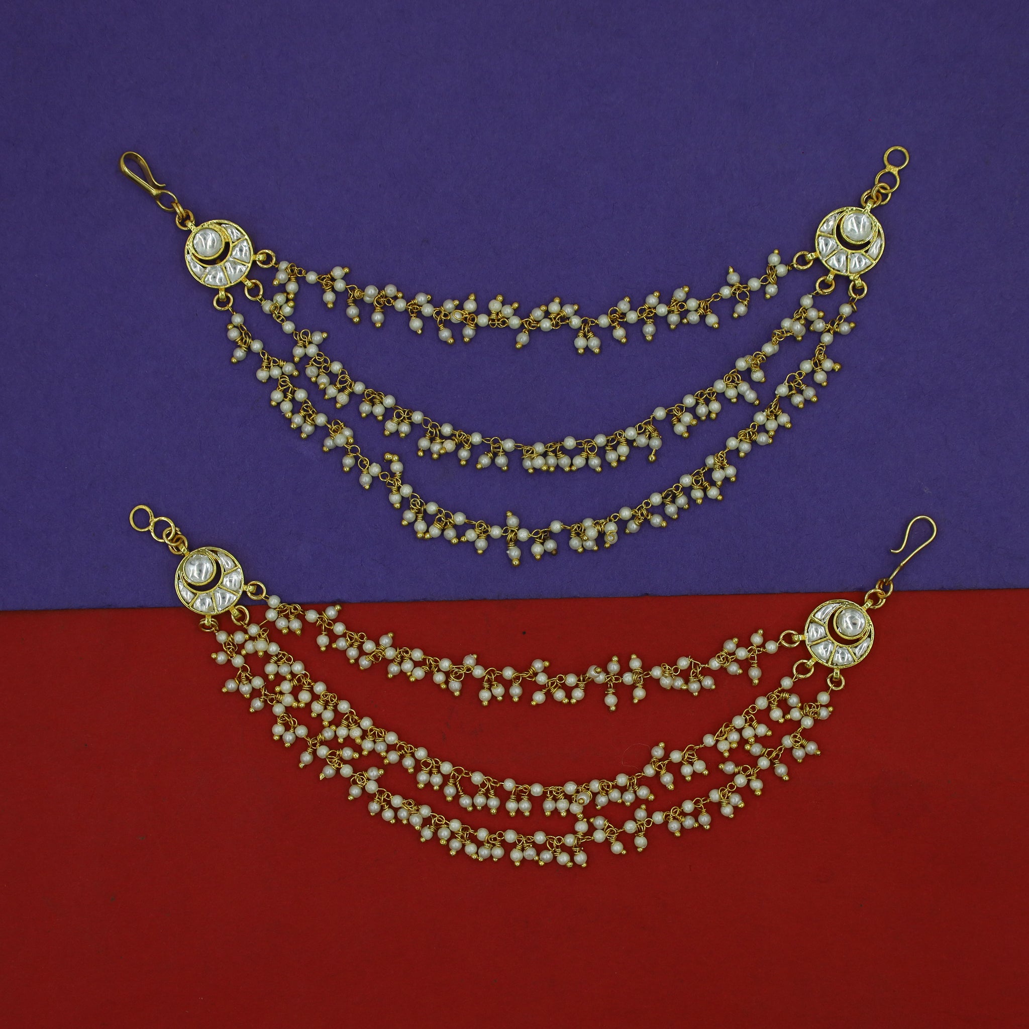 Kundan Kan Chain 16546-56