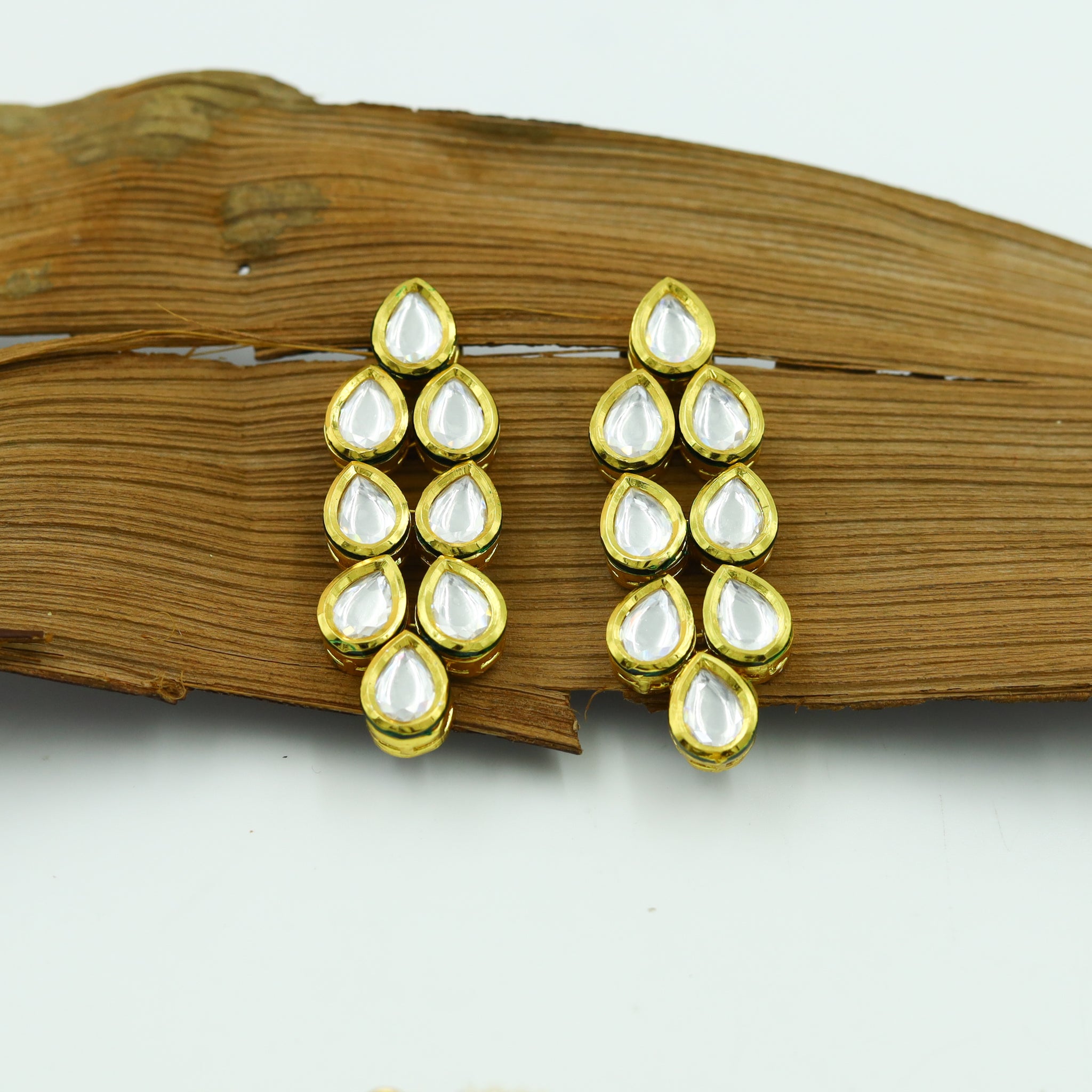 Long Neck Kundan Necklace Set 12189-28