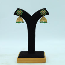 Green Gold Look Earring 11092-7002
