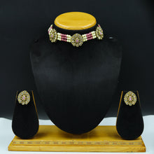 Pink Antique Necklace Set 13451-0516