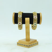 Antique Gold Finish Bangles/Kada 12058-28