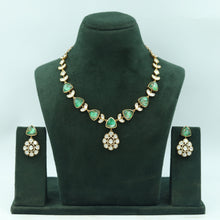 Sabyasachi Inspired Moissanite Round Neck Kundan Necklace Set 16811-87