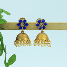 Blue Gold Look Earrings 5097-9162