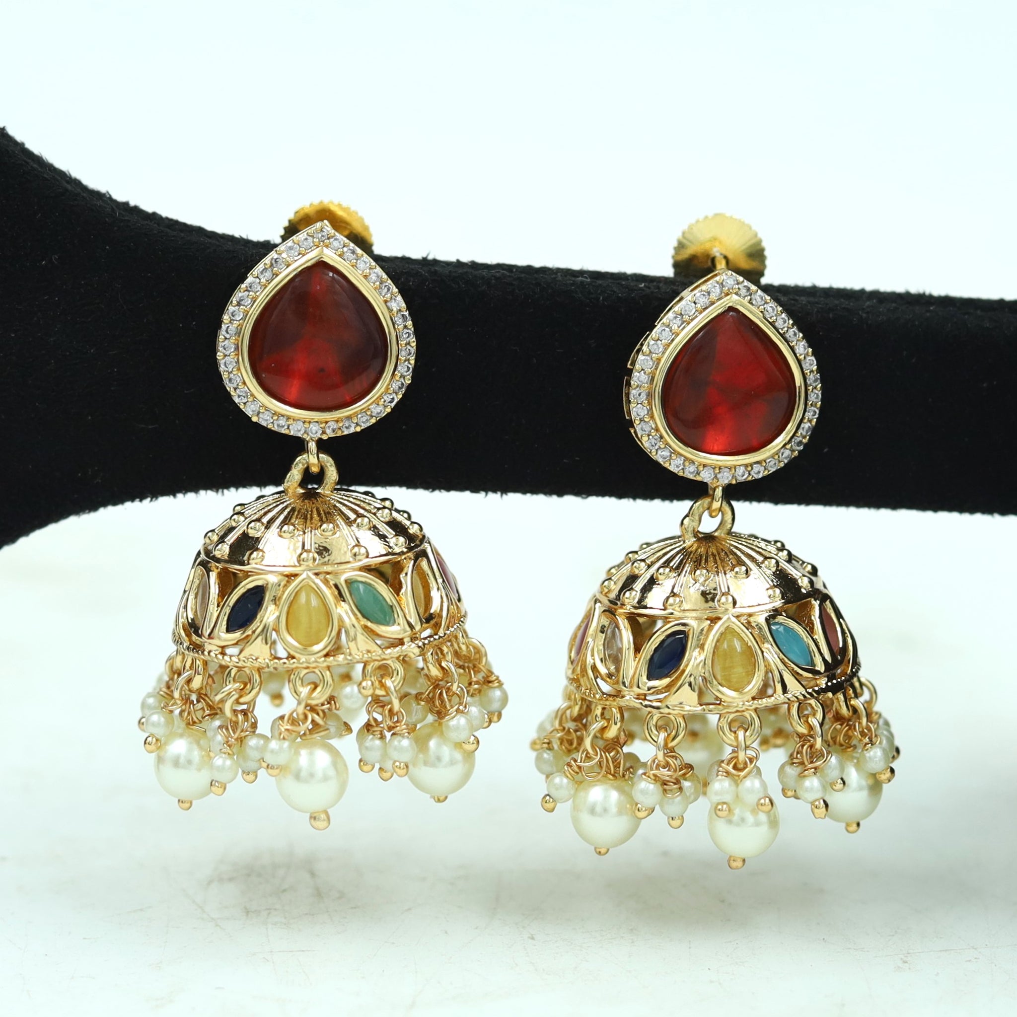 Jhumki Kundan Earring 16738-28