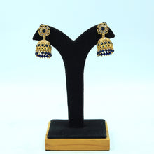 Blue Gold Look Earring 11081-6978