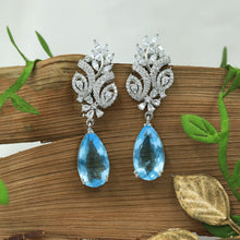 Silver Polish Zircon/AD Earring 6691-69