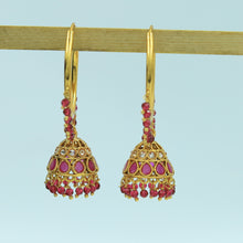Ruby Gold Look Earring 11085-6988