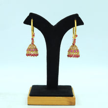 Ruby Gold Look Earring 11085-6988