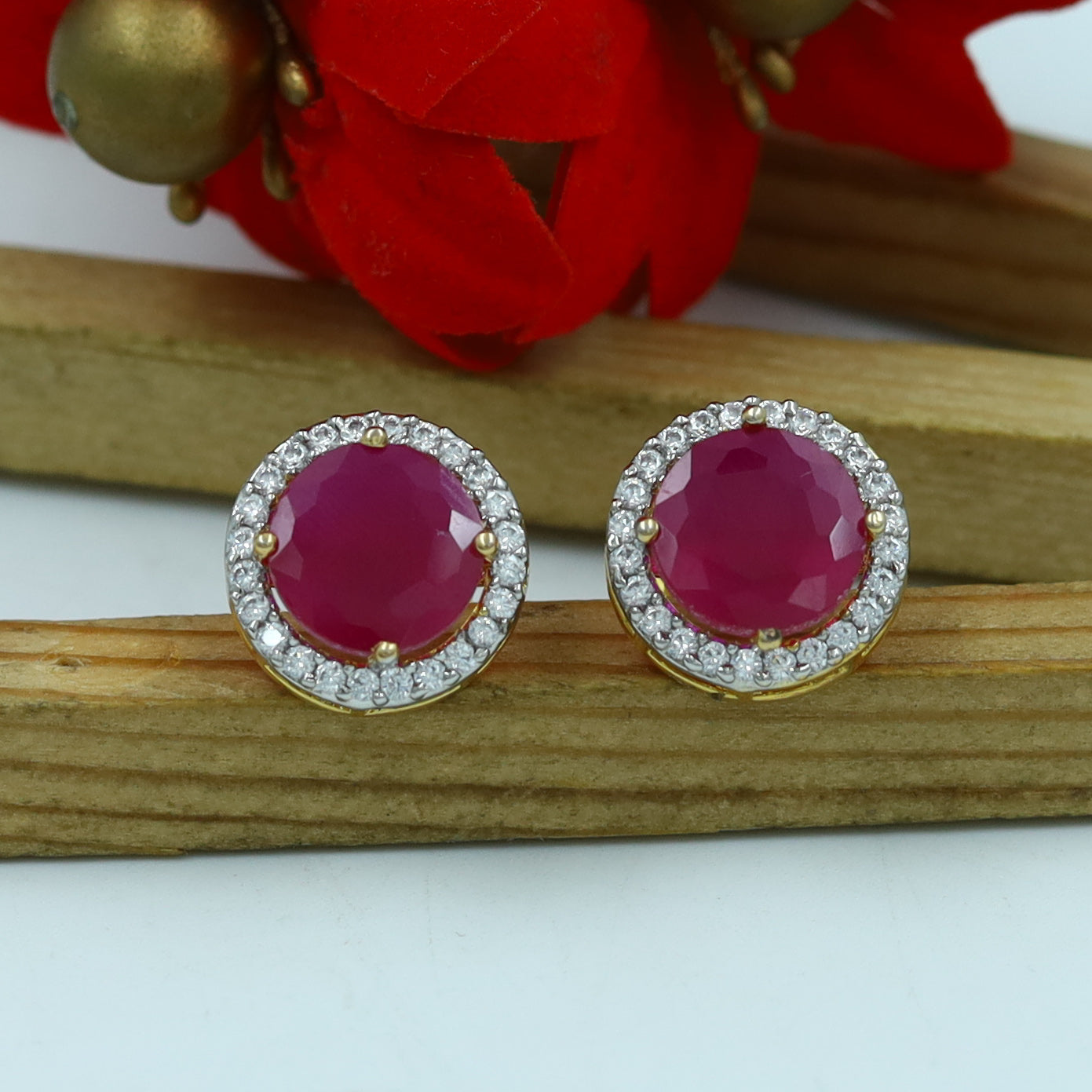 Tops/Studs Zircon/AD Earring 15252-69