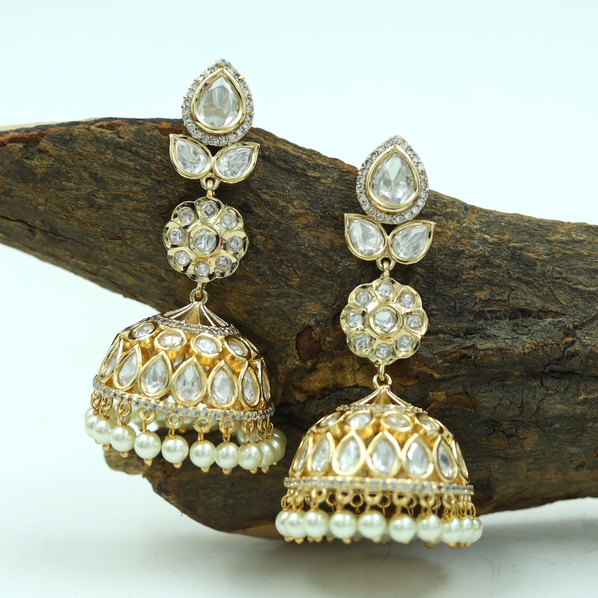 Jhumki Kundan Earring 16761-28