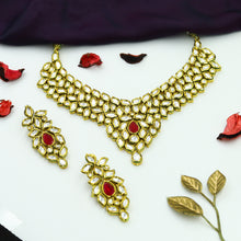 Ruby Kundan Necklace Set 8226-2082