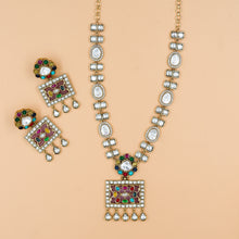 Sabyasachi Inspired Round Neck Kundan Necklace Set 10571-87