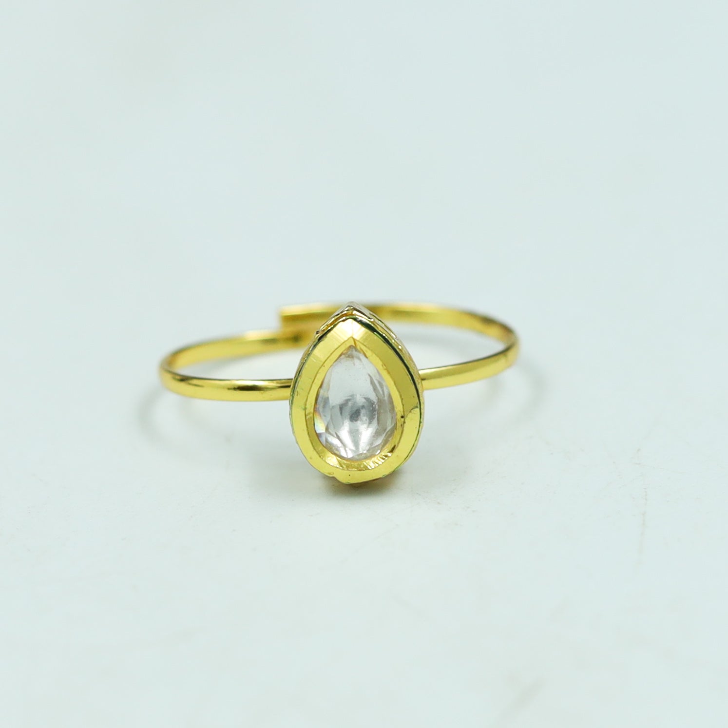 Adjustable Kundan Ring 9050-100