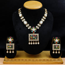 Sabyasachi Inspired Round Neck Kundan Necklace Set 10571-87