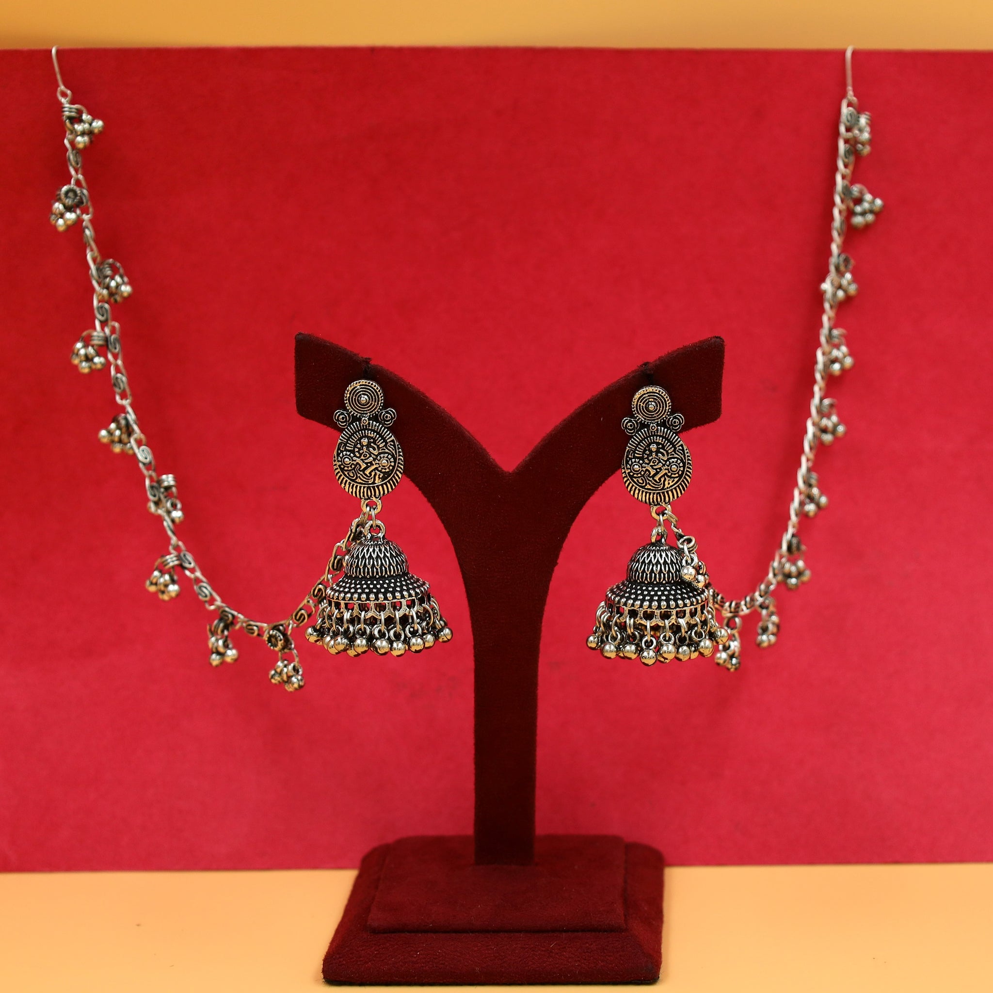 Jhumki Oxidized Earring 18550-28