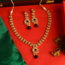 Black Gold Look Necklace Set 3799-7864