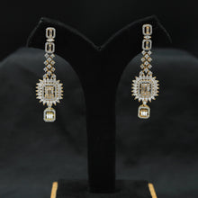 Gold Polish Zircon/AD Earring 6529-1225