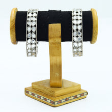 Silver Oxidized Bangles/Kada 7593-82