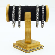 Silver Oxidized Bangles/Kada 13256-33