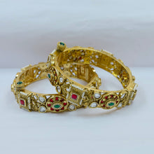 Antique Gold Finish Bangles/Kada 21167-28
