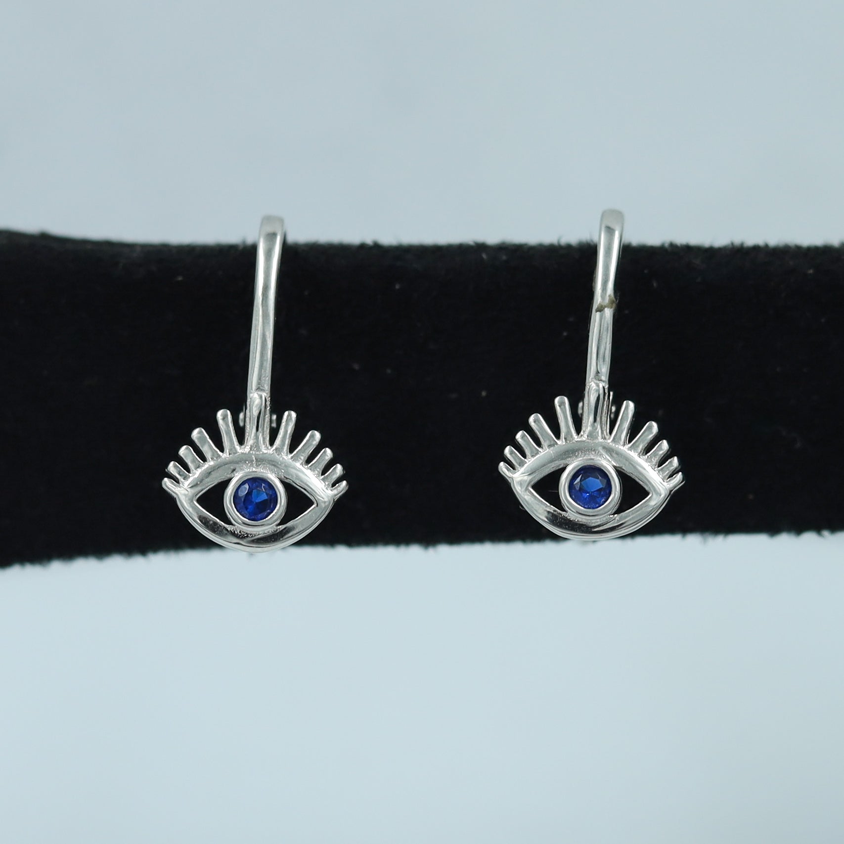 Silver Earring Evil Eye 1727-75