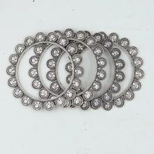 Silver Oxidized Bangles/Kada 7596-82