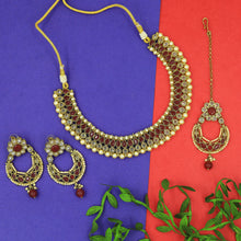 Round Neck Antique Necklace Set 4644-33