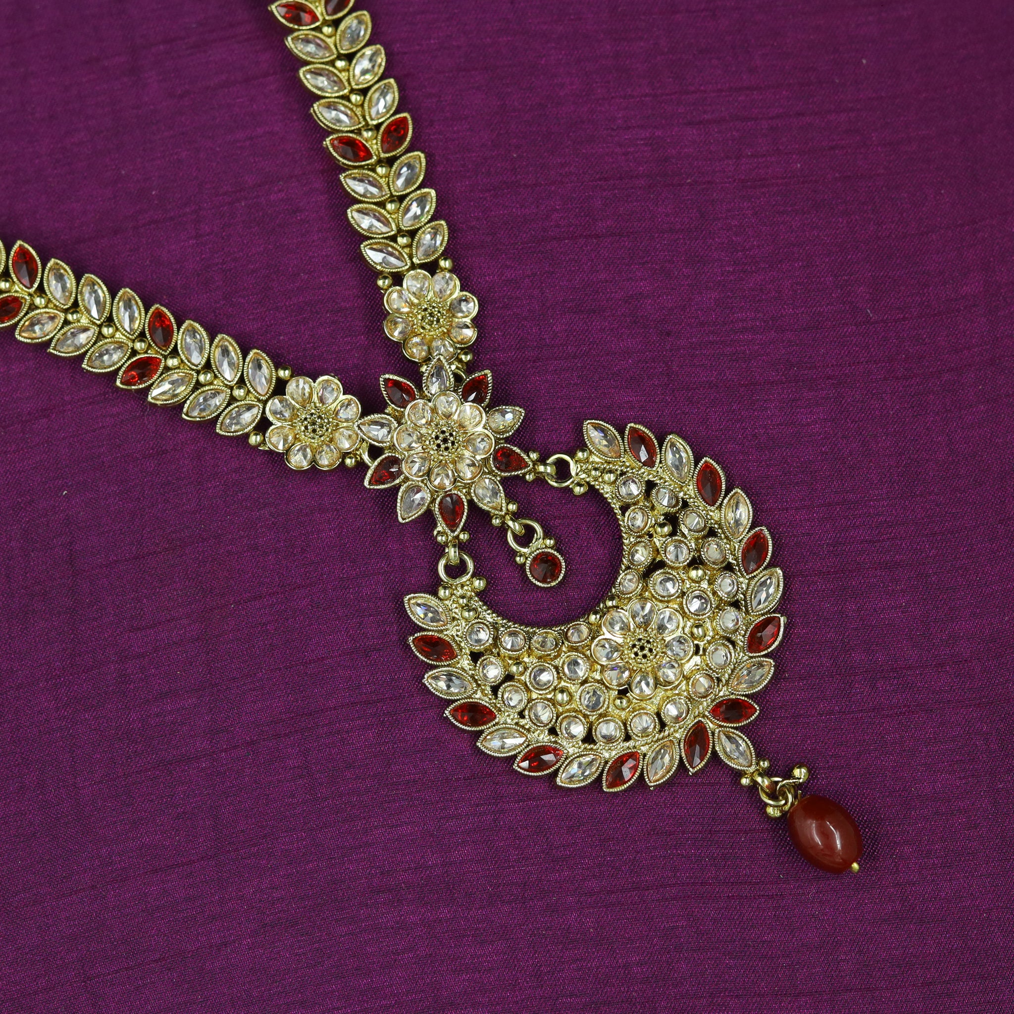 Long Neck Antique Necklace Set 3668-28