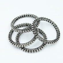 Silver Oxidized Bangles/Kada 7595-82