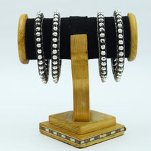 Silver Oxidized Bangles/Kada 7595-82