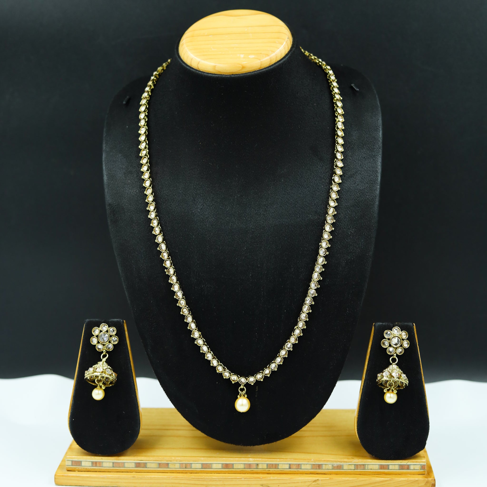 Mehandi Polish Long Necklace Set