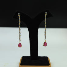 Slim Long Zircon/AD Earring 2449-6514