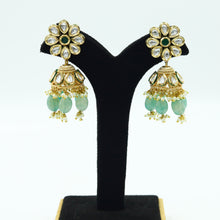 Green Kundan Necklace Set 15948-3095