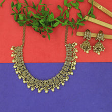 Round Neck Antique Necklace Set 3693-28