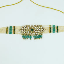 Green Kundan Necklace Set 15948-3095