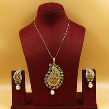 Gold Zircon/AD Pendant Set 13660-0731