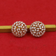 Rose Gold Plated Zircon/AD Pendant Set 13250-0133