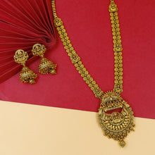 Long Neck Temple Necklace Set 18437-28