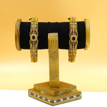 Antique Gold Finish Bangles/Kada 7116-1