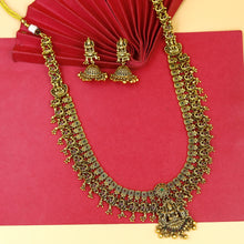 Long Neck Temple Necklace Set 18464-28