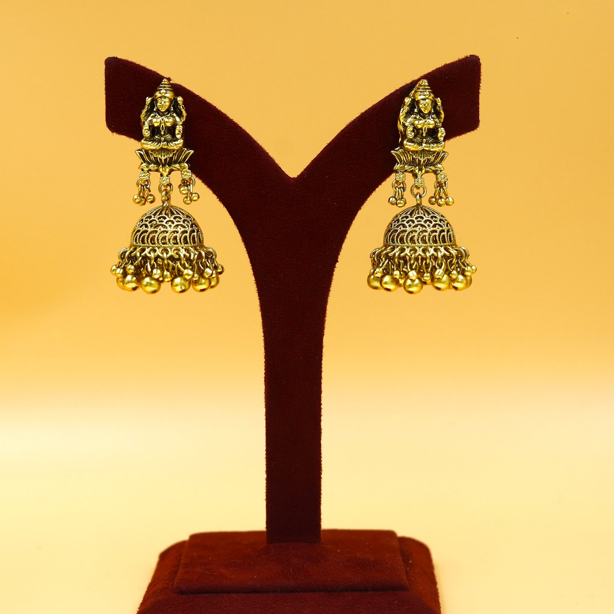 Long Neck Temple Necklace Set 18464-28