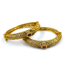 Antique Gold Finish Bangles/Kada 7116-1