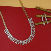 Gold Zircon/AD Necklace Set 9215-3848
