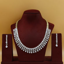 Gold Zircon/AD Necklace Set 9215-3848